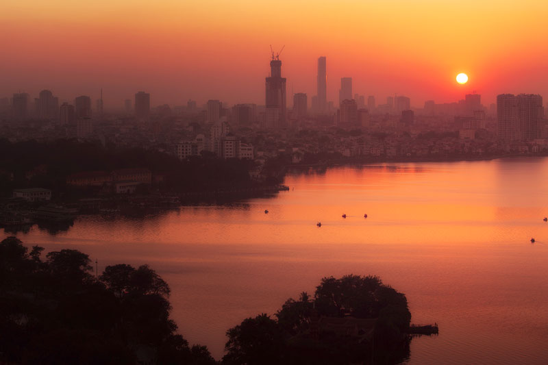 Hanoi sunset